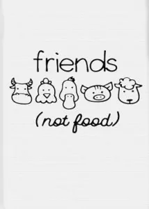Friends Not Food Displate